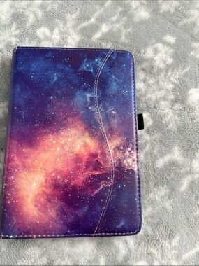 Galaxy Print Tablet Case - Purple/Pink